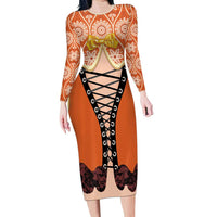 Personalised Netherlands Koningsdag 2025 Family Matching Long Sleeve Bodycon Dress and Hawaiian Shirt King's Day Dutch Costume Spirit