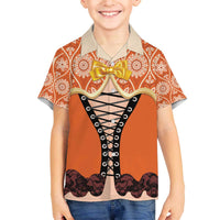 Personalised Netherlands Koningsdag 2025 Family Matching Off The Shoulder Long Sleeve Dress and Hawaiian Shirt King's Day Dutch Costume Spirit