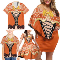 Personalised Netherlands Koningsdag 2025 Family Matching Off Shoulder Short Dress and Hawaiian Shirt King's Day Dutch Costume Spirit