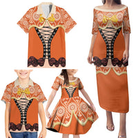 Personalised Netherlands Koningsdag 2025 Family Matching Puletasi and Hawaiian Shirt King's Day Dutch Costume Spirit