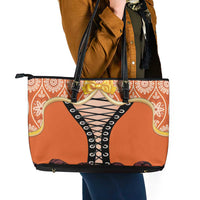 Netherlands Koningsdag 2025 Leather Tote Bag King's Day Dutch Costume Spirit