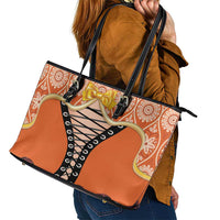 Netherlands Koningsdag 2025 Leather Tote Bag King's Day Dutch Costume Spirit