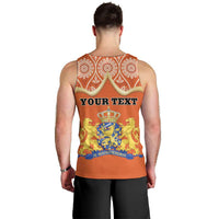 Personalised Netherlands Koningsdag 2025 Men Tank Top King's Day Dutch Costume Spirit