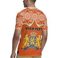 Personalised Netherlands Koningsdag 2025 Rugby Jersey King's Day Dutch Costume Spirit