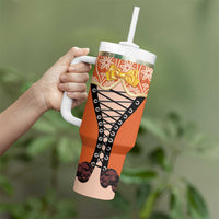 Netherlands Koningsdag 2025 Tumbler With Handle King's Day Dutch Costume Spirit