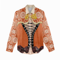 Personalised Netherlands Koningsdag 2025 Women Casual Shirt King's Day Dutch Costume Spirit