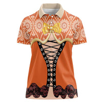 Personalised Netherlands Koningsdag 2025 Women Polo Shirt King's Day Dutch Costume Spirit