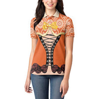 Personalised Netherlands Koningsdag 2025 Women Polo Shirt King's Day Dutch Costume Spirit