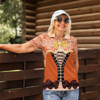 Personalised Netherlands Koningsdag 2025 Women Polo Shirt King's Day Dutch Costume Spirit