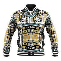 Canada Chilkat Pattern Baseball Jacket Haida Spirit