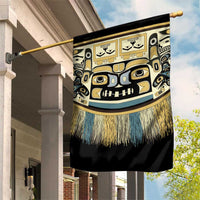 Canada Chilkat Pattern Garden Flag Haida Spirit