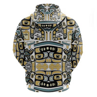 Canada Chilkat Pattern Hoodie Haida Spirit