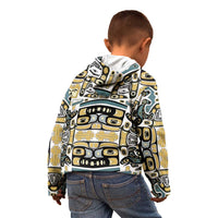Canada Chilkat Pattern Kid Hoodie Haida Spirit