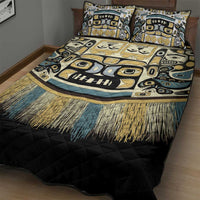 Canada Chilkat Pattern Quilt Bed Set Haida Spirit