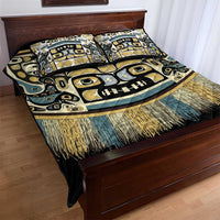 Canada Chilkat Pattern Quilt Bed Set Haida Spirit
