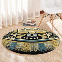 Canada Chilkat Pattern Round Carpet Haida Spirit