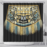 Canada Chilkat Pattern Shower Curtain Haida Spirit