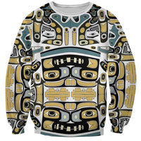 Canada Chilkat Pattern Sweatshirt Haida Spirit