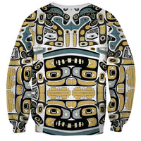 Canada Chilkat Pattern Sweatshirt Haida Spirit