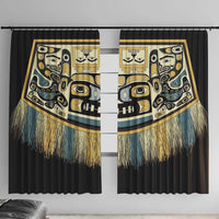 Canada Chilkat Pattern Window Curtain Haida Spirit