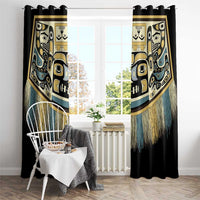 Canada Chilkat Pattern Window Curtain Haida Spirit