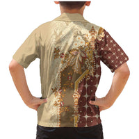 Mughal Empire Motif Unique Family Matching Mermaid Dress and Hawaiian Shirt