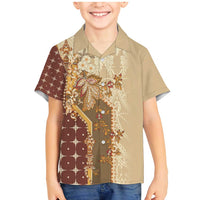 Mughal Empire Motif Unique Family Matching Mermaid Dress and Hawaiian Shirt