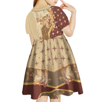 Mughal Empire Motif Unique Kid Short Sleeve Dress