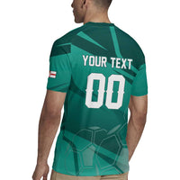 Custom Football 2026 Northern Ireland Rugby Jersey Green and White Army