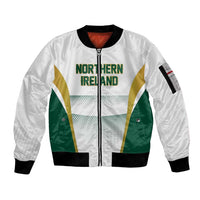 Custom Football 2026 Northern Ireland Sleeve Zip Bomber Jacket GAWA Norn Iron Go Champion