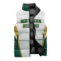Custom Football 2026 Northern Ireland Sleeveless Puffer Jacket GAWA Norn Iron Go Champion
