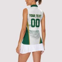 Custom Football 2026 Northern Ireland Women Sleeveless Polo Shirt GAWA Norn Iron Go Champion