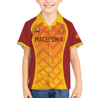 Custom Football 2026 Macedonia Kid Hawaiian Shirt The Red Devils Go Glory