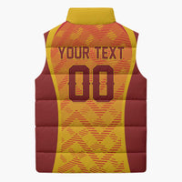 Custom Football 2026 Macedonia Sleeveless Puffer Jacket The Red Devils Go Glory