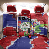 Belize 501 Tropical Black Orchid Back Car Seat Cover Grunge Stylized