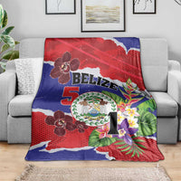Belize 501 Tropical Black Orchid Blanket Grunge Stylized
