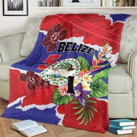 Belize 501 Tropical Black Orchid Blanket Grunge Stylized