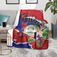 Belize 501 Tropical Black Orchid Blanket Grunge Stylized