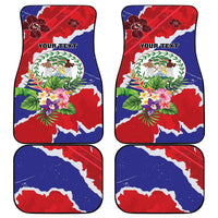 Belize 501 Tropical Black Orchid Car Mats Grunge Stylized