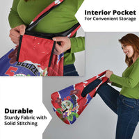 Belize 501 Tropical Black Orchid Grocery Bag Grunge Stylized