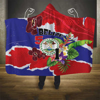 Belize 501 Tropical Black Orchid Hooded Blanket Grunge Stylized