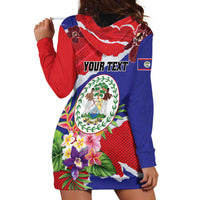 Personalised Belize 501 Tropical Black Orchid Hoodie Dress Grunge Stylized