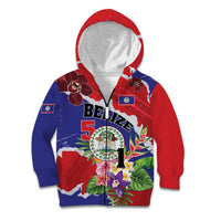 Personalised Belize 501 Tropical Black Orchid Kid Hoodie Grunge Stylized