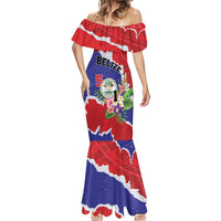 Personalised Belize 501 Tropical Black Orchid Mermaid Dress Grunge Stylized