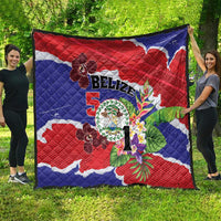 Belize 501 Tropical Black Orchid Quilt Grunge Stylized