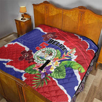 Belize 501 Tropical Black Orchid Quilt Grunge Stylized