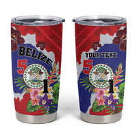 Personalised Belize 501 Tropical Black Orchid Tumbler Cup Grunge Stylized
