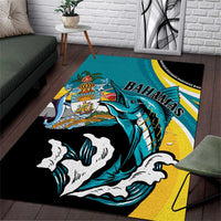 The Bahamas Blue Marlin Area Rug Bahamian Coat Of Arms