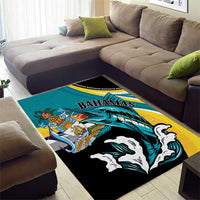 The Bahamas Blue Marlin Area Rug Bahamian Coat Of Arms