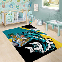 The Bahamas Blue Marlin Area Rug Bahamian Coat Of Arms